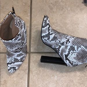 High heel booties